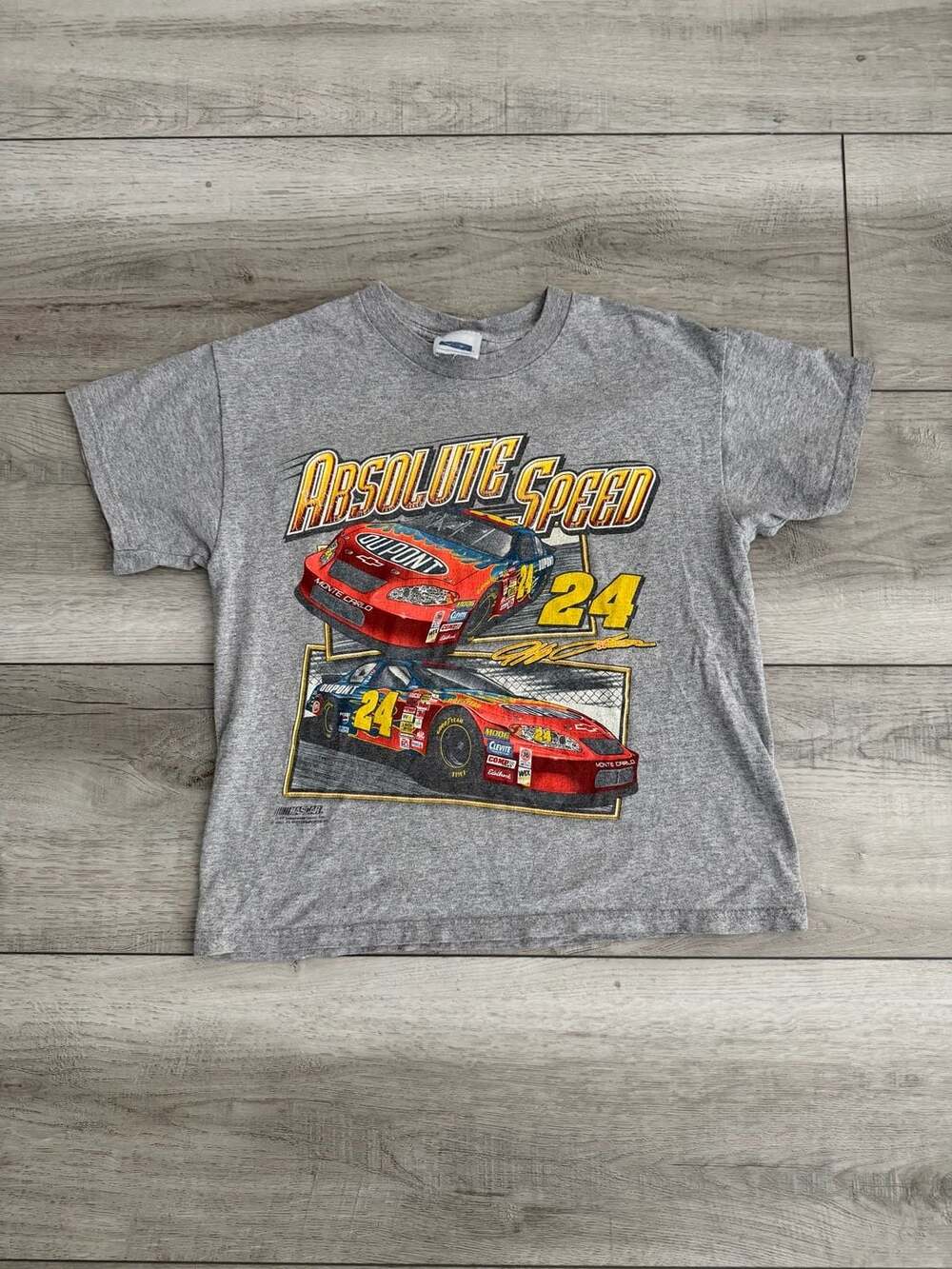 Youth Vintage 2003 Jeff Gordon #24 DuPont Nascar Absolute Speed T-Shirt